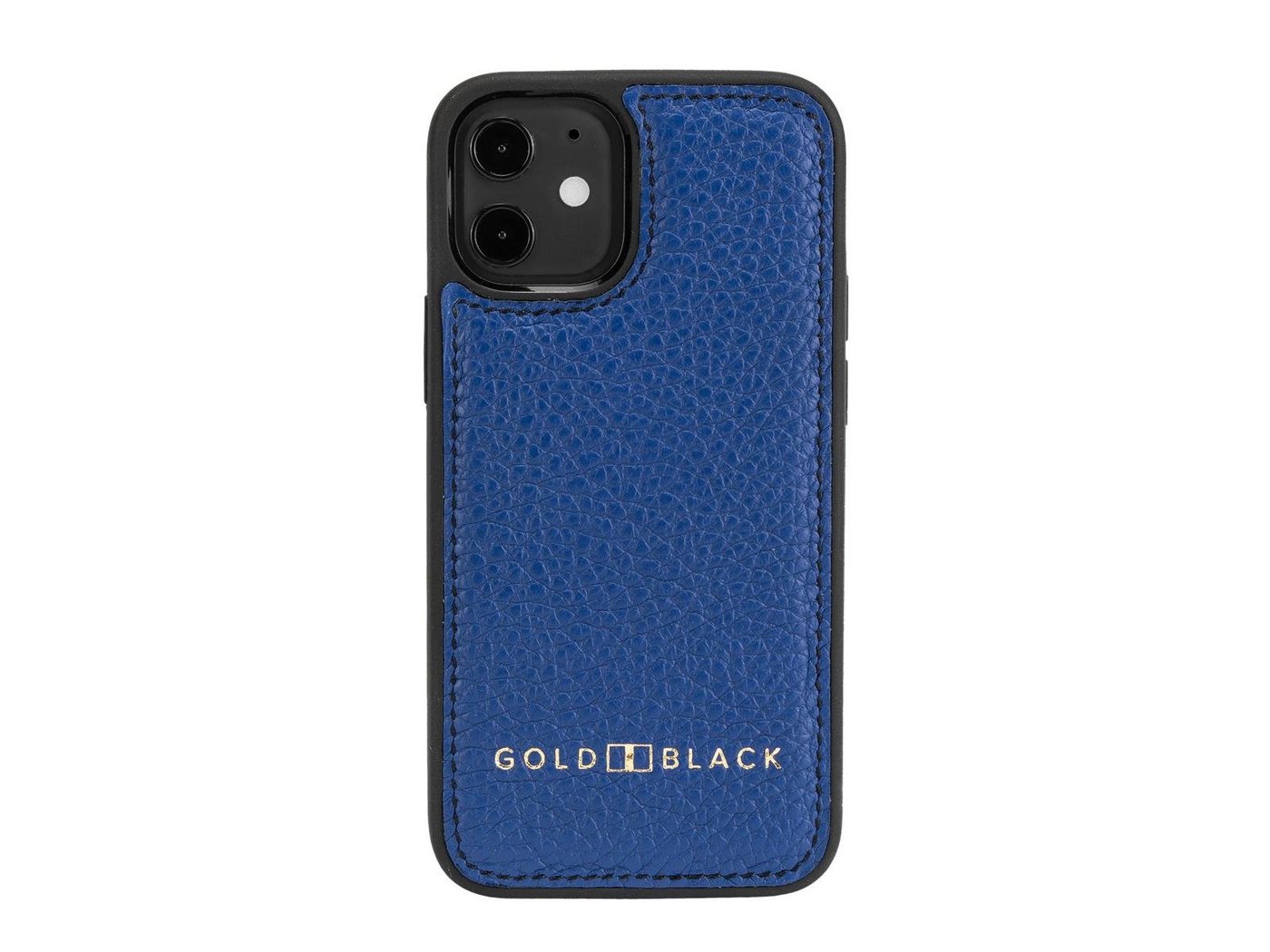 GOLDBLACK Handyhülle iPhone 12 Mini Lederhülle Nappa Blau 13,76 cm (5,42 Zoll) von GOLDBLACK