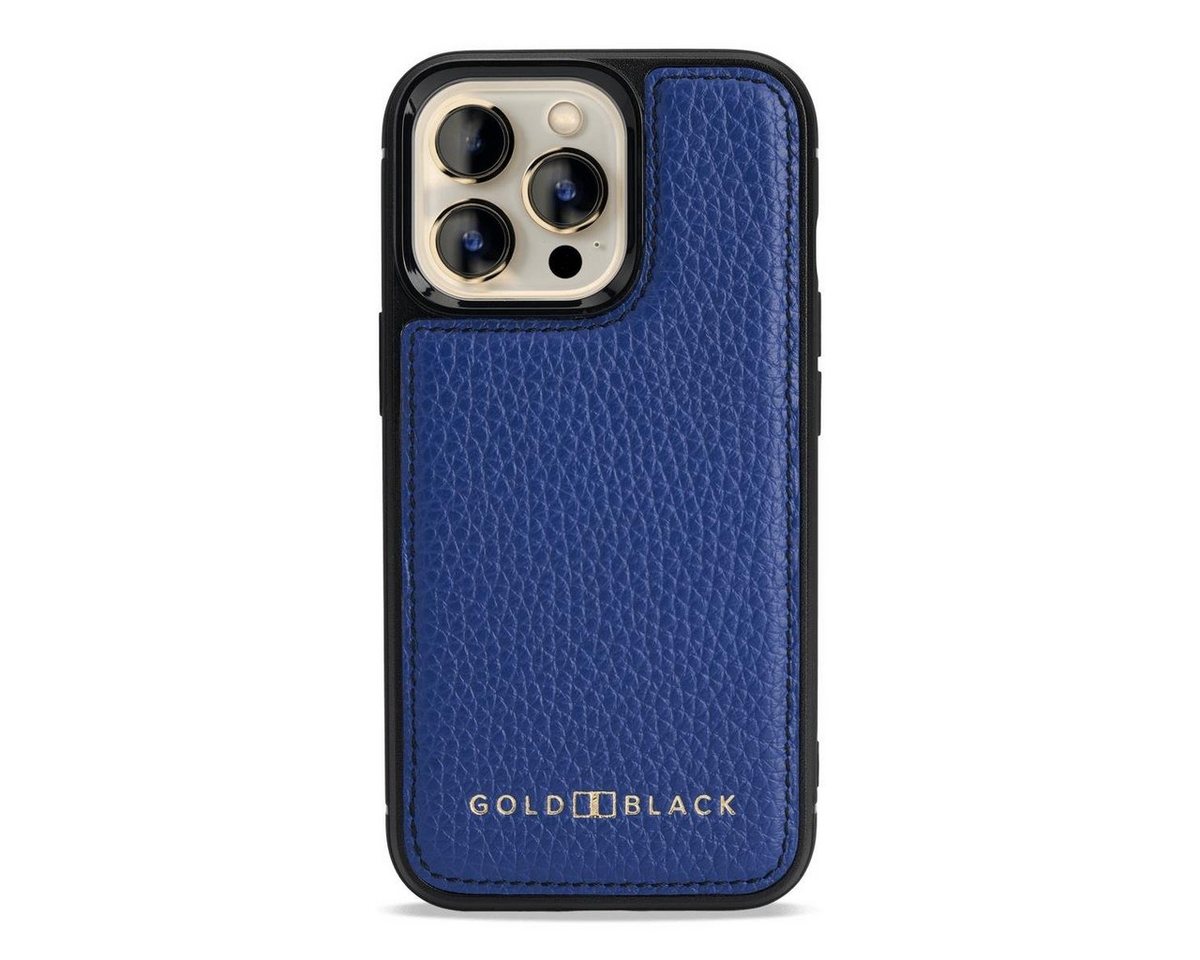 GOLDBLACK Handyhülle iPhone 13 Pro MagSafe Leder Case Nappa blau 15,49 cm (6,10 Zoll) von GOLDBLACK