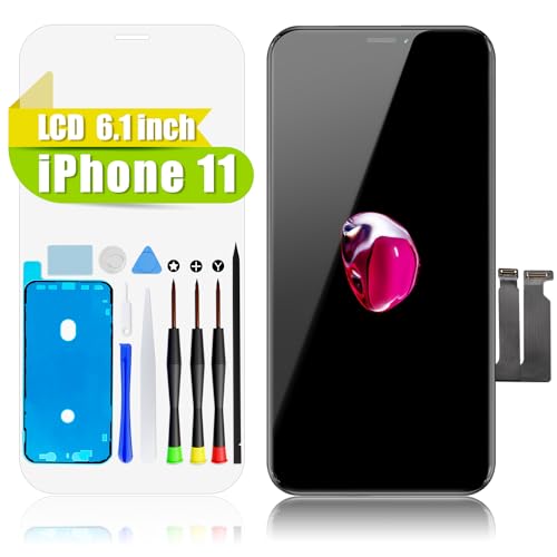 GOLDWANGWANG Display für iPhone 11 Bildschirm Ersatz 6,1 Zoll LCD Display 3D Touch Screen Digitizer Komplett mit Werkzeuge Wasserfester Klebstoff und Gehärtetes Glas für A2111 /A2223 /A2221 GOLDWANGWANG Display für iPhone 11 Bildschirm Ersatz 6,1 Zoll LCD Display 3D Touch Screen Digitizer Komplett mit Werkzeuge Wasserfester Klebstoff und Gehärtetes Glas für A2111 /A2223 /A2221 von GOLDWANGWANG