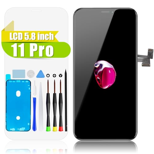 GOLDWANGWANG Display für iPhone 11 Pro Bildschirm Ersatz 5,8 Zoll LCD Display 3D Touch Screen Digitizer Komplett mit Werkzeuge Wasserfester Klebstoff und Gehärtetes Glas für A2160 /A2217 /A2215 GOLDWANGWANG Display für iPhone 11 Pro Bildschirm Ersatz 5,8 Zoll LCD Display 3D Touch Screen Digitizer Komplett mit Werkzeuge Wasserfester Klebstoff und Gehärtetes Glas für A2160 /A2217 /A2215 von GOLDWANGWANG