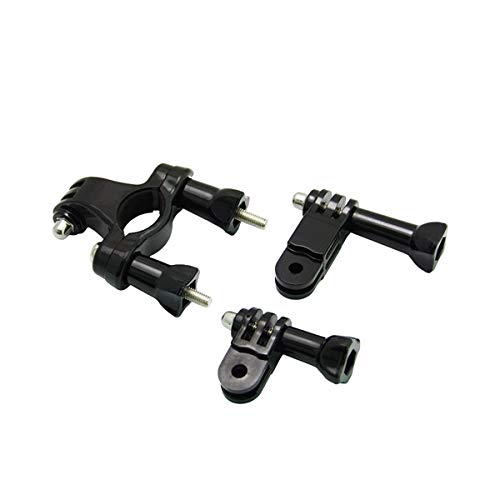 Goliton® Motorrad- und Sportlenker-Sattelstützenhalterung mit 3-Wege-Schwenkarm für GoPro Hero4/3+/3/2/1- Max für 4 cm Durchmesser – Schwarz von GOLITON