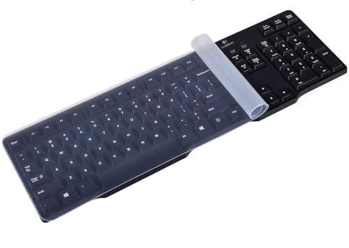 Goliton Universal Silicone Keyboard Protector Skin für PC Desktop Tastatur in Standardgröße (44,3 cm x 14 cm) (17,6 Zoll x 5,5 Zoll) von GOLITON
