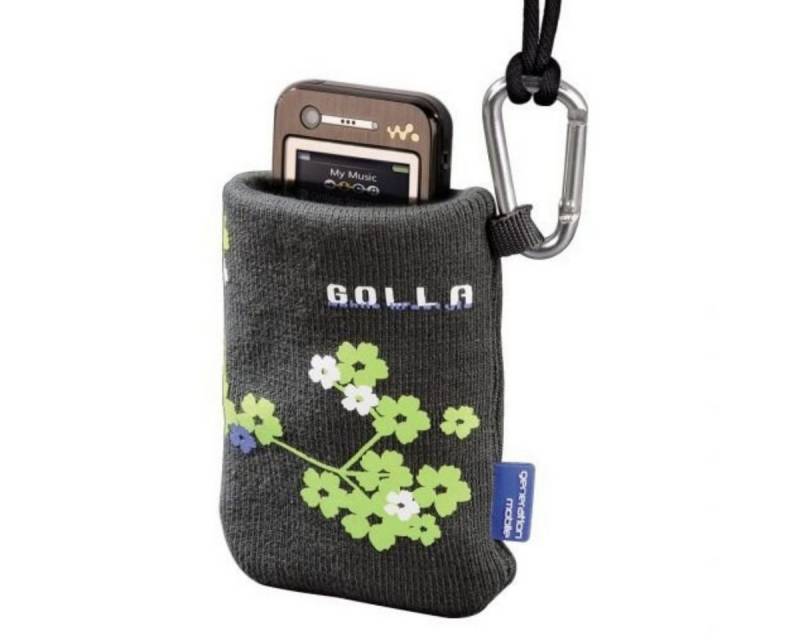 GOLLA Handyhülle Universal Tasche Pouch Etui Mobile Music Bag Grau, Schutz-Hülle Socke für klassisches Handy MP3 Audio-Player etc von GOLLA
