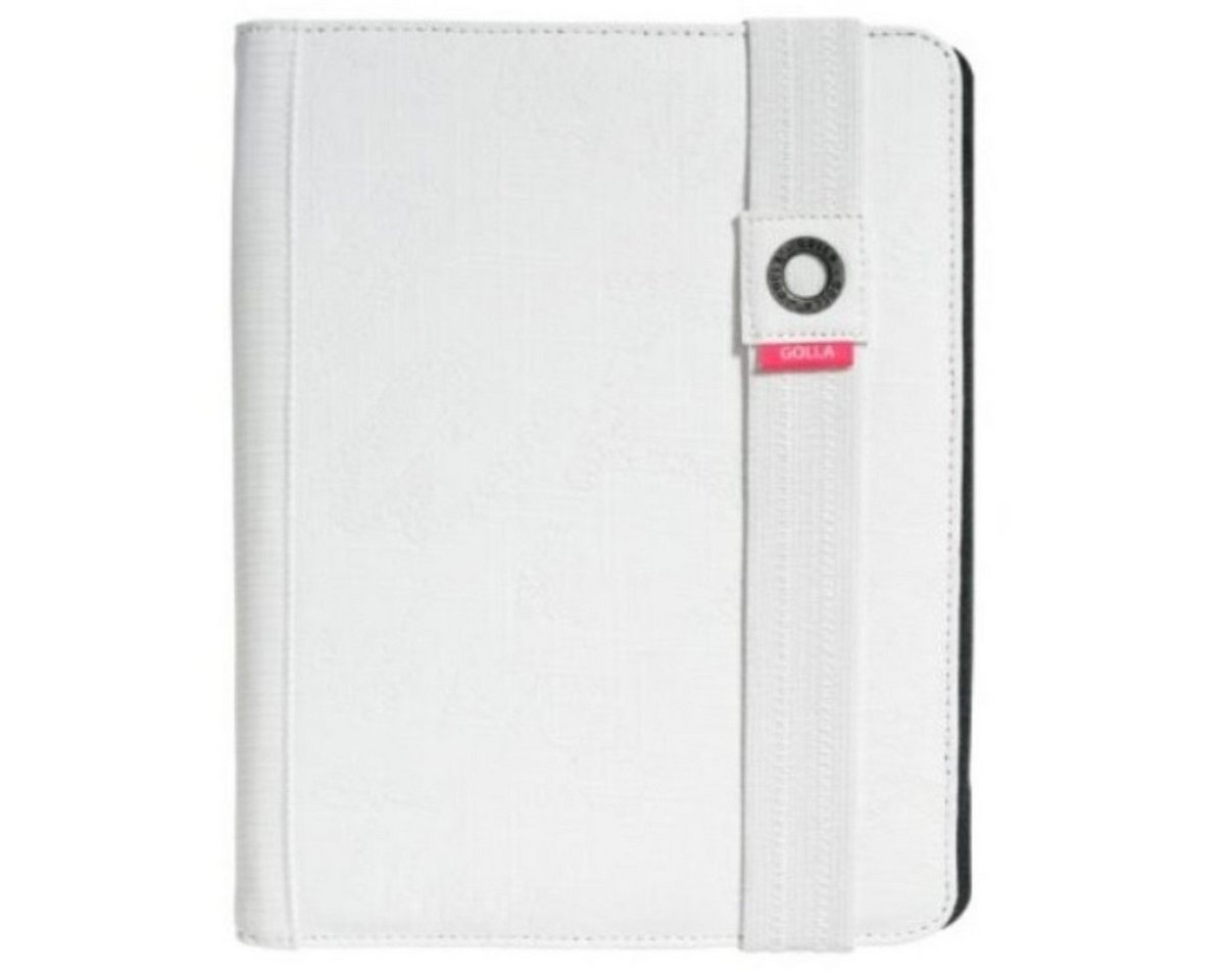 GOLLA Tablet-Hülle Folio Klapp-Tasche Falt-Hülle Ständer Weiß, Anti-Kratz, passend für Apple iPad 9,7" von GOLLA