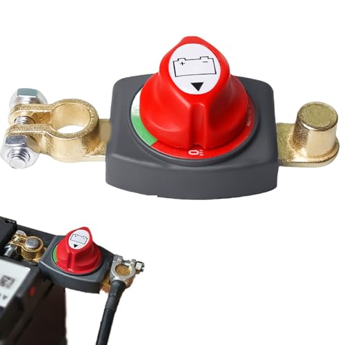 Batterieschalter Auto Batterie Trennschalter, 12V Batterietrennschalter ON-OFF Batterietrennschalter Wasserdichter Batterie Trennschalte für Auto Motorrad Marine Boat Caravan Yacht Bus Boot Reisen Batterieschalter Auto Batterie Trennschalter, 12V Batterietrennschalter ON-OFF Batterietrennschalter Wasserdichter Batterie Trennschalte für Auto Motorrad Marine Boat Caravan Yacht Bus Boot Reisen von GOMETY