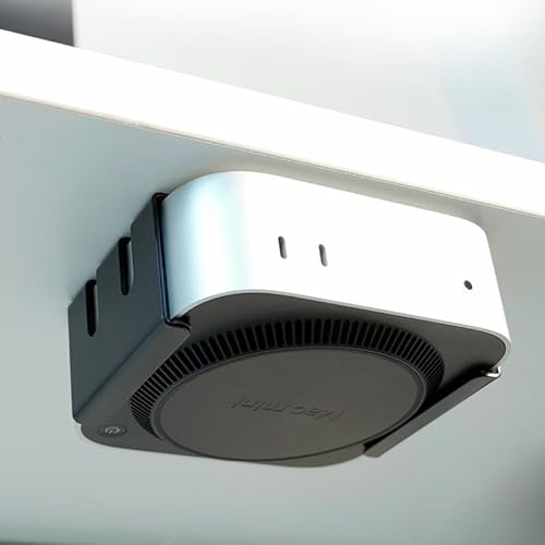 Mac mini M4 Ständer, VESA Halterung für Mac mini M4/Mac mini M4 Pro, Kohlenstoffstahl Halterung Wandhalterung/Schreibtischhalterung/Monitorhalterung, Belüftung Wärmeableitung Platzsparende(Schwarz) Mac mini M4 Ständer, VESA Halterung für Mac mini M4/Mac mini M4 Pro, Kohlenstoffstahl Halterung Wandhalterung/Schreibtischhalterung/Monitorhalterung, Belüftung Wärmeableitung Platzsparende(Schwarz) von GOMETY