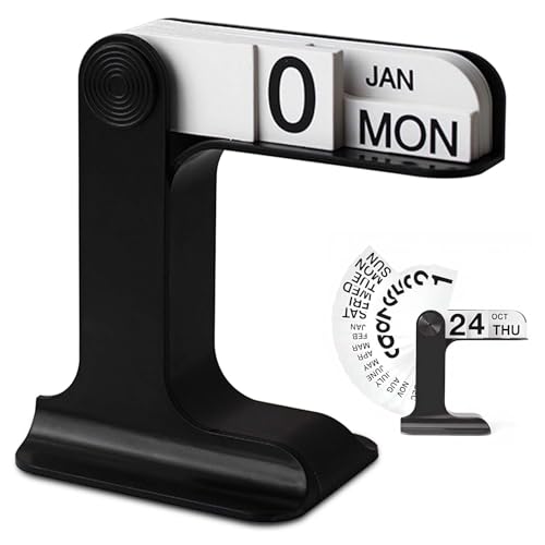 Schreibtisch-Flip-Kalender, Ewiger Flip-Kalender, Täglicher Desktop-Ewige Tischkalender mit Monats Datums Tagestafeln, Schreibtischkalender fürs Büro Heimdekoration Ornament Dekoration Schreibtisch-Flip-Kalender, Ewiger Flip-Kalender, Täglicher Desktop-Ewige Tischkalender mit Monats Datums Tagestafeln, Schreibtischkalender fürs Büro Heimdekoration Ornament Dekoration von GOMETY