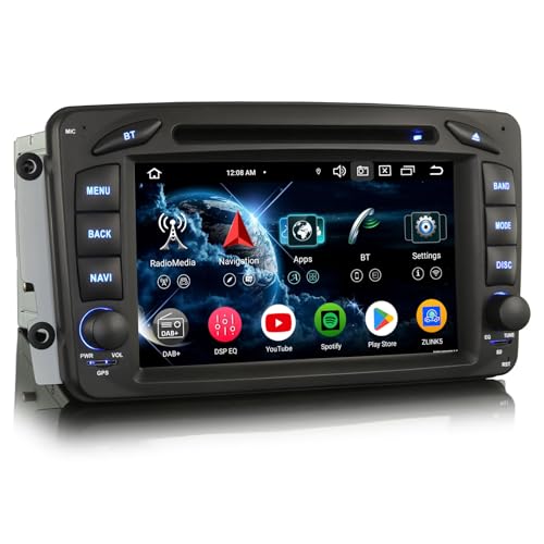 7 Zoll 8-Kern 4GB+64GB Android 14 Autoradio mit CD Player für Mercedes Benz W203 W209 A/C/G/CLK Klasse Viano Vito W463 GPS Navigation CarPlay Android Auto WiFi 4G DSP DAB+ USB RDS OBD2 Canbus SWC 7 Zoll 8-Kern 4GB+64GB Android 14 Autoradio mit CD Player für Mercedes Benz W203 W209 A/C/G/CLK Klasse Viano Vito W463 GPS Navigation CarPlay Android Auto WiFi 4G DSP DAB+ USB RDS OBD2 Canbus SWC von GONFEN