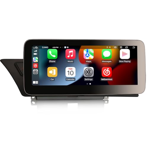 8-Kern 4+64GB Android 13 Autoradio CarPlay GPS Navigation Für Audi A4 A5 B8 S4 S5 Unterstützt Carplay IPS WiFi 4G Touchscreen, Lenkradsteuerung für höhere Konfiguration von GONFEN