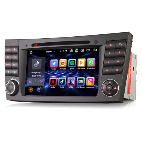 8-Kern 4GB+64GB 7 Zoll Android 13 Autoradio mit GPS Navi DVD Player für Mercedes Benz E/CLS-Klasse W211 W219 Bluetooth 5.0 Kabelloses CarPlay Android Auto WiFi 4G DSP OBD2 DVB-T2 DAB+ USB RDS Canbus 8-Kern 4GB+64GB 7 Zoll Android 13 Autoradio mit GPS Navi DVD Player für Mercedes Benz E/CLS-Klasse W211 W219 Bluetooth 5.0 Kabelloses CarPlay Android Auto WiFi 4G DSP OBD2 DVB-T2 DAB+ USB RDS Canbus von GONFEN