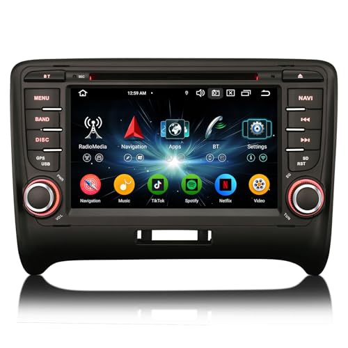 8-Kern 4GB+64GB 7 Zoll Android 14 Autoradio für Audi TT MK2 2006-2014 Unterstützt GPS Navigation Bluetooth 5.0 CarPlay Android Auto WiFi 4G DAB+ USB RDS OBD2 TPMS DVR CD Player Canbus Touchscreen 8-Kern 4GB+64GB 7 Zoll Android 14 Autoradio für Audi TT MK2 2006-2014 Unterstützt GPS Navigation Bluetooth 5.0 CarPlay Android Auto WiFi 4G DAB+ USB RDS OBD2 TPMS DVR CD Player Canbus Touchscreen von GONFEN
