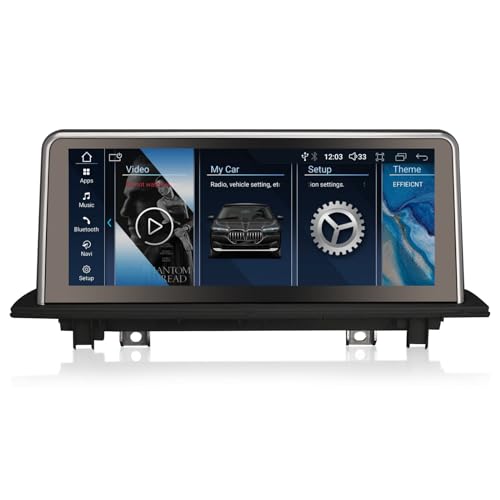 GONFEN 10,25" IPS Touchscreen Android 13 DAB+ Autoradio Für BMW X1 F48 2016-2017 NBT Qualcomm Acht-Kern mit GPS Navi 4GB+64GB Apple CarPlay Android AUTO WiFi 4G DSP USB Bluetooth 5.0 Canbus Idrive SWC von GONFEN