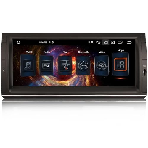 GONFEN 10.25 Zoll 8-Kern Android 12 Autoradio mit GPS Navi für BMW X5 E53 Unterstützung Kabelloses Carplay Android Auto Bluetooth WiFi DAB+ DSP SWC FM RDS 4GB RAM+64GB ROM von GONFEN