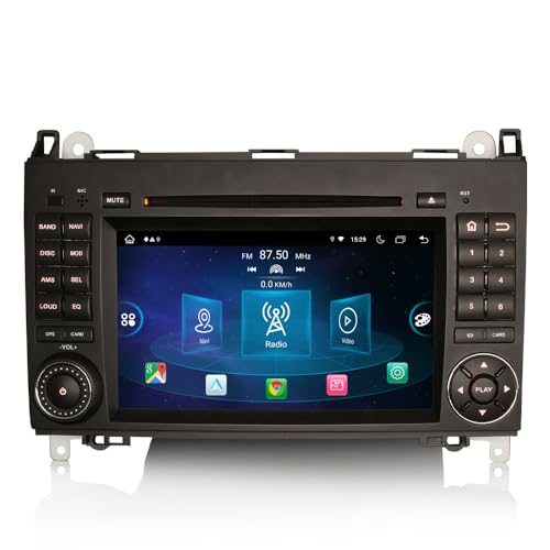 GONFEN 7 Zoll 8-Kern Android 12 Autoradio GPS Navi für Mercedes Benz A/B Klasse W169 W245 Sprinter Viano Vito VW Crafter mit Bluetooth Kabelloses Carplay Android Auto DVD WiFi DSP DAB+ RDS Canbus von GONFEN