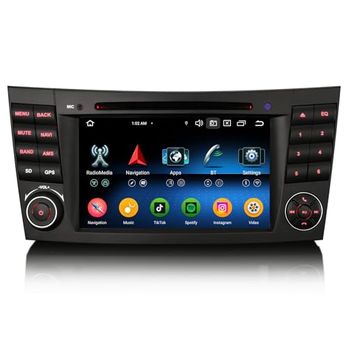 GONFEN 7 Zoll 8-Kern Android 13 Autoradio Bluetooth 5.0 für Mercedes-Benz CLS/E Klasse W219 W211 mit GPS Navi Kabelloses Carplay Android Auto WiFi 4G DVD DAB+ Canbus DSP 4GB RAM+64GB ROM GONFEN 7 Zoll 8-Kern Android 13 Autoradio Bluetooth 5.0 für Mercedes-Benz CLS/E Klasse W219 W211 mit GPS Navi Kabelloses Carplay Android Auto WiFi 4G DVD DAB+ Canbus DSP 4GB RAM+64GB ROM von GONFEN