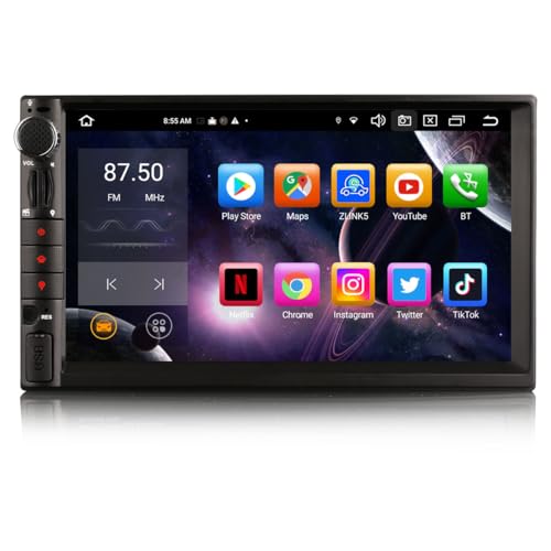 GONFEN 7 Zoll Acht-Kern Android 12 DAB+ Autoradio Für Nissan GPS Navigation Universal Doppel DIN Unterstützt CarPlay Android AUTO DSP WiFi 4G OBD2 TPMS DVB-T2 RDS FM USB Bluetooth 5.0 4GB RAM 64GB ROM von GONFEN