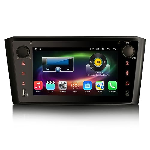 GONFEN 7 Zoll Android 12 Autoradio mit GPS Navi für Toyota Avensis T25 Unterstützung Kabelloses Carplay Android Auto Bluetooth5.0 WiFi FM RDS DSP DAB+ OBD2 TPMS 8-Kern 4GB RAM+64GB ROM von GONFEN