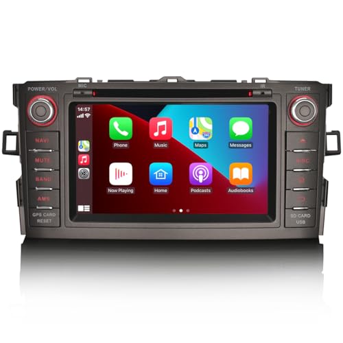GONFEN 7 Zoll IPS Acht Kern Android 14 GPS Autoradio Für Toyota AURIS 2007-2012 mit Navigation 4GB+64GB Unterstützt CarPlay Android AUTO CD DSP WiFi 4G Bluetooth 5.0 A2DP USB Canbus SWC DAB+ OBD2 TPMS GONFEN 7 Zoll IPS Acht Kern Android 14 GPS Autoradio Für Toyota AURIS 2007-2012 mit Navigation 4GB+64GB Unterstützt CarPlay Android AUTO CD DSP WiFi 4G Bluetooth 5.0 A2DP USB Canbus SWC DAB+ OBD2 TPMS von GONFEN