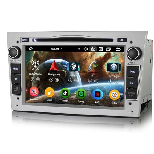 GONFEN 8-Kern 4GB+64GB Android 13 Autoradio für Opel Astra H Corsa D Zafira B Combo Meriva Vivaro Signum mit GPS Navi DVD Kabelloses Carplay Android Auto Bluetooth A2DP Canbus WiFi 4G DAB+ FM/AM GONFEN 8-Kern 4GB+64GB Android 13 Autoradio für Opel Astra H Corsa D Zafira B Combo Meriva Vivaro Signum mit GPS Navi DVD Kabelloses Carplay Android Auto Bluetooth A2DP Canbus WiFi 4G DAB+ FM/AM von GONFEN