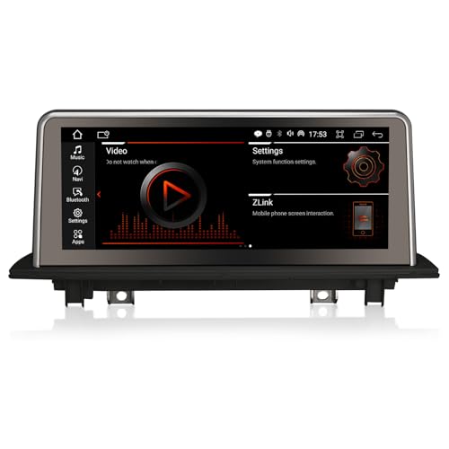 GONFEN 10,25 Zoll 8-Kern Android 13 Autoradio für BMW X1 F48 NBT mit Bluetooth GPS Kabelloses Carplay Android Auto iDrive DAB+ WiFi 4G USB TPMS Canbus Touchscreen 4GB RAM+64GB ROM von GONFEN