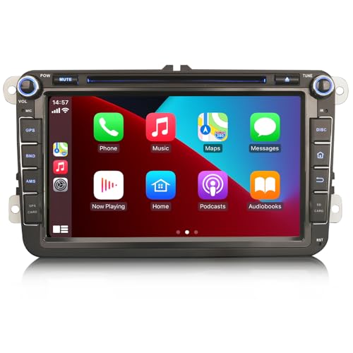 GONFEN 8 Zoll Acht-Kern Android 13 DAB+ Autoradio Für VW Passat Caddy Golf 5/6 Jetta Polo Multivan V Tiguan SEAT Skoda Superb mit Navi 4GB+64GB WiFi Bluetooth Apple CarPlay Android AUTO DVD OPS SWC FM von GONFEN