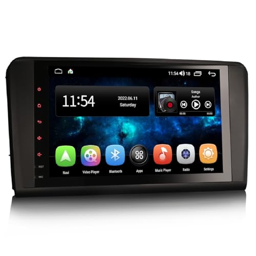 GONFEN 9" Acht-Kern Android 11.0 CarPlay Autoradio DSP WiFi 4G OBD2 TPMS DVB-T2 USB Bluetooth A2DP 4GB RAM + 64GB ROM DAB+ Navigation Für Mercedes-Benz ML-Klasse W164 ML300 ML450 GL-Klasse X164 GL350 von GONFEN