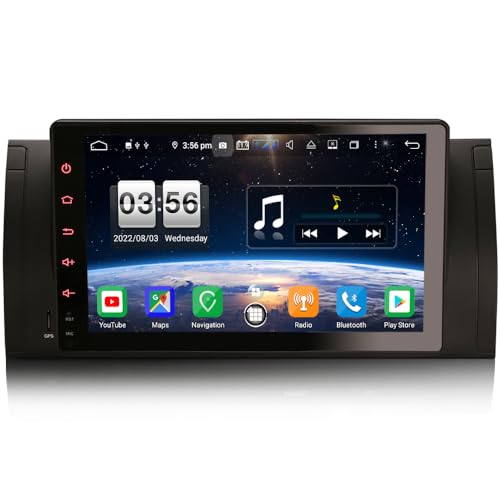 GONFEN 9 Zoll Acht-Kern Android 11.0 DAB+ Autoradio Für BMW 5er E39 X5 E53 M5 mit GPS Navigation Unterstützt CarPlay Android AUTO 4GB RAM + 64GB ROM DSP 4G WiFi USB Bluetooth A2DP DVR OBD2 TPMS DVB-T2 von GONFEN