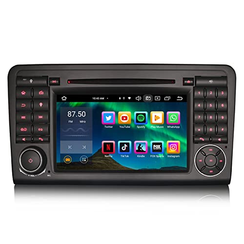 GONFEN Acht-Kern 4GB+64GB Android 13.0 DAB+ Autoradio Für Mercedes ML-Klasse W164 GL-Klasse X164 Bildschirm mit GPS Navigation Kabellos Apple CarPlay Android Auto DSP WiFi 4G Bluetooth 5.0 SWC USB DVD GONFEN Acht-Kern 4GB+64GB Android 13.0 DAB+ Autoradio Für Mercedes ML-Klasse W164 GL-Klasse X164 Bildschirm mit GPS Navigation Kabellos Apple CarPlay Android Auto DSP WiFi 4G Bluetooth 5.0 SWC USB DVD von GONFEN