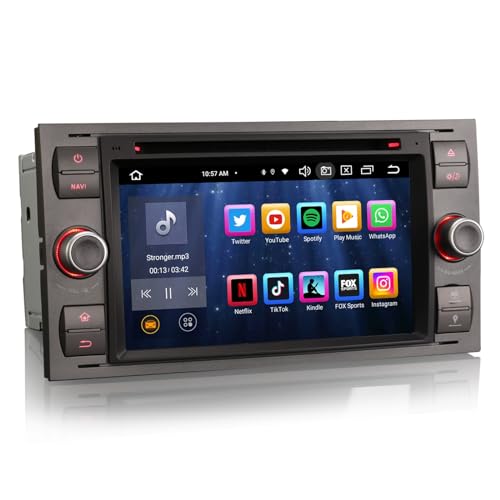 GONFEN Acht-Kern Android 13 DAB+ Autoradio Navi Für Ford C/S-Max Fiesta Focus Fusion Galaxy Kuga Transit Connect Mondeo GPS Wireless 4GB + 64GB Apple CarPlay Bluetooth 5.0 DSP WiFi CD OBD2 TPMS DVB-T2 GONFEN Acht-Kern Android 13 DAB+ Autoradio Navi Für Ford C/S-Max Fiesta Focus Fusion Galaxy Kuga Transit Connect Mondeo GPS Wireless 4GB + 64GB Apple CarPlay Bluetooth 5.0 DSP WiFi CD OBD2 TPMS DVB-T2 von GONFEN