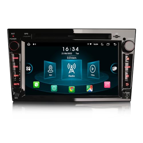 GONFEN Acht-Kern Android 14 Autoradio mit GPS Für Opel Astra H Vivaro Zafira Vectra Antara Meriva Combo Signum Corsa D Navigation 4GB+64GB Wireless CarPlay Android AUTO WiFi TF DVD Bluetooth DAB+ OBD2 von GONFEN