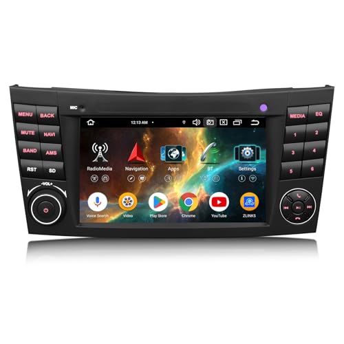 GONFEN Acht-Kern Android 14 DAB+ Autoradio Für Mercedes Benz E-Klasse W211 CLS Klasse W219 mit Navigation GPS Unterstützt Wireless CarPlay Android Auto 4GB+64GB Bluetooth WiFi 4G DSP SWC SD RDS Kamera GONFEN Acht-Kern Android 14 DAB+ Autoradio Für Mercedes Benz E-Klasse W211 CLS Klasse W219 mit Navigation GPS Unterstützt Wireless CarPlay Android Auto 4GB+64GB Bluetooth WiFi 4G DSP SWC SD RDS Kamera von GONFEN