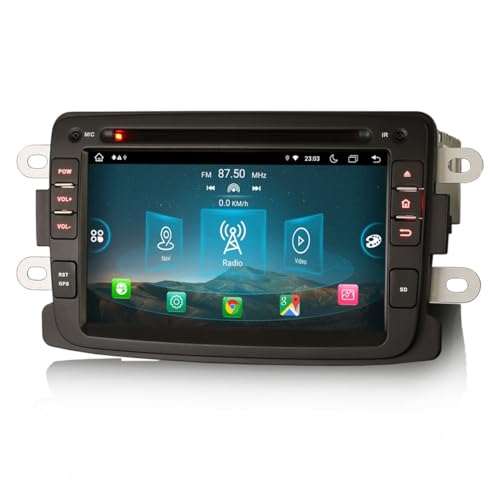 GONFEN Acht-Kern 4GB+64GB Android 13 DAB+ Autoradio Für Renault Dacia Logan Symbol Captur Dokker Lodgy Duster Sandero mit GPS Navigation Wireless CarPlay Android AUTO WiFi CANBus Bluetooth DVD USB RDS von GONFEN