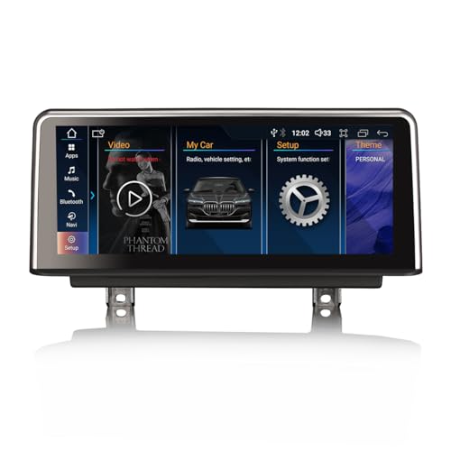 GONFEN Android 13 Qualcomm 8-Kern Autoradio GPS Navi für BMW 3er F30 F31 F34/4er F32 F33 F36/M3 F80/M4 F82 (2013-2017) NBT mit Bluetooth Carplay Android Auto iDrive WiFi 4G Canbus DAB+ DSP 4GB+64GB von GONFEN