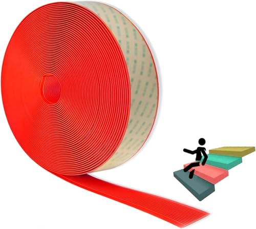 Treppenkanten-Antirutschstreifen für Treppen, Treppenkantenschutz, Treppenkantenschutz aus Vinyl, Treppenkantenschutz, Treppenstufenschutz, Treppenkantenschutz-Red||10cmxL2m Treppenkanten-Antirutschstreifen für Treppen, Treppenkantenschutz, Treppenkantenschutz aus Vinyl, Treppenkantenschutz, Treppenstufenschutz, Treppenkantenschutz-Red||10cmxL2m von GONGCAO