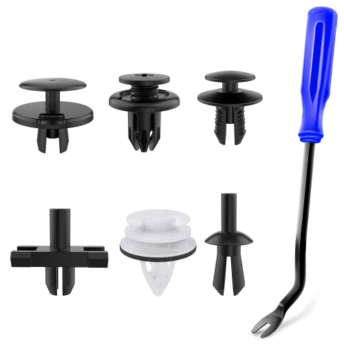 GOOACC 120 Stück Auto-Stoßstangen-Halterungs-Clips und Nylon-Verschlüsse, Nieten-Set 5 mm, 6 mm, 7 mm, 9 mm, 10 mm, für Stoßstange, Kotflügel, Kofferraum, Septum, Windschutzscheibe, unterer Luftkanal, GOOACC 120 Stück Auto-Stoßstangen-Halterungs-Clips und Nylon-Verschlüsse, Nieten-Set 5 mm, 6 mm, 7 mm, 9 mm, 10 mm, für Stoßstange, Kotflügel, Kofferraum, Septum, Windschutzscheibe, unterer Luftkanal, von GOOACC