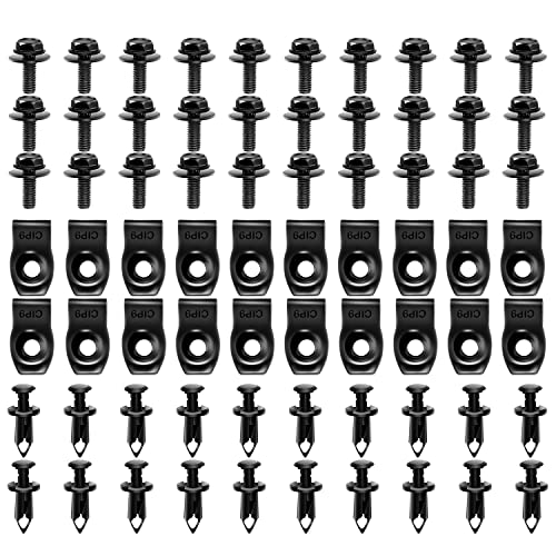 GOOACC 70 STÜCKE Motor Unter Abdeckung Spritzschutz Schutz Körper Bolzen Stoßstange Kotflügel Liner Push Retainer Fastener Niet Clips, Nylon GOOACC 70 STÜCKE Motor Unter Abdeckung Spritzschutz Schutz Körper Bolzen Stoßstange Kotflügel Liner Push Retainer Fastener Niet Clips, Nylon von GOOACC