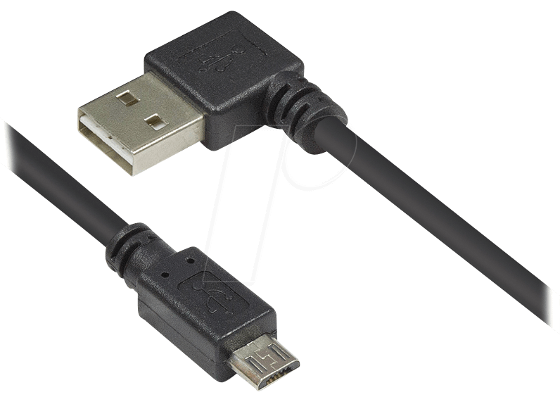 GC 2510-EUM05W - USB 2.0 Kabel, EASY A Stecker auf Micro B Stecker, 5,0 m von GOOD CONNECTIONS
