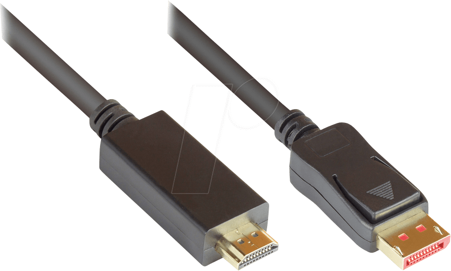 GC DP14-HDMI10 - DisplayPort 1.4 auf HDMI 2.0 A Stecker, 10 m, schwarz GC DP14-HDMI10 - DisplayPort 1.4 auf HDMI 2.0 A Stecker, 10 m, schwarz von GOOD CONNECTIONS