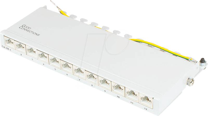 GC N0120 - Patchpanel, 12-Port, Cat.6a, 0,5 HE von GOOD CONNECTIONS
