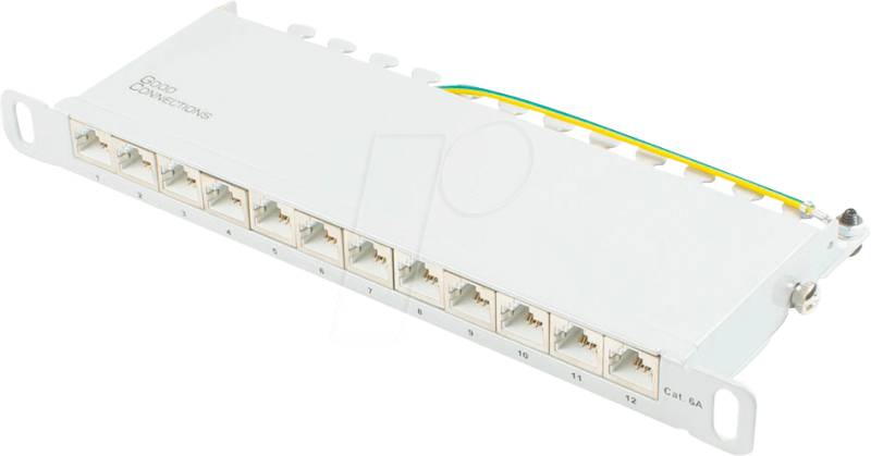 GC N0132 - Patchpanel 10'', 12 Port, Cat. 6a, 0,5 HE von GOOD CONNECTIONS
