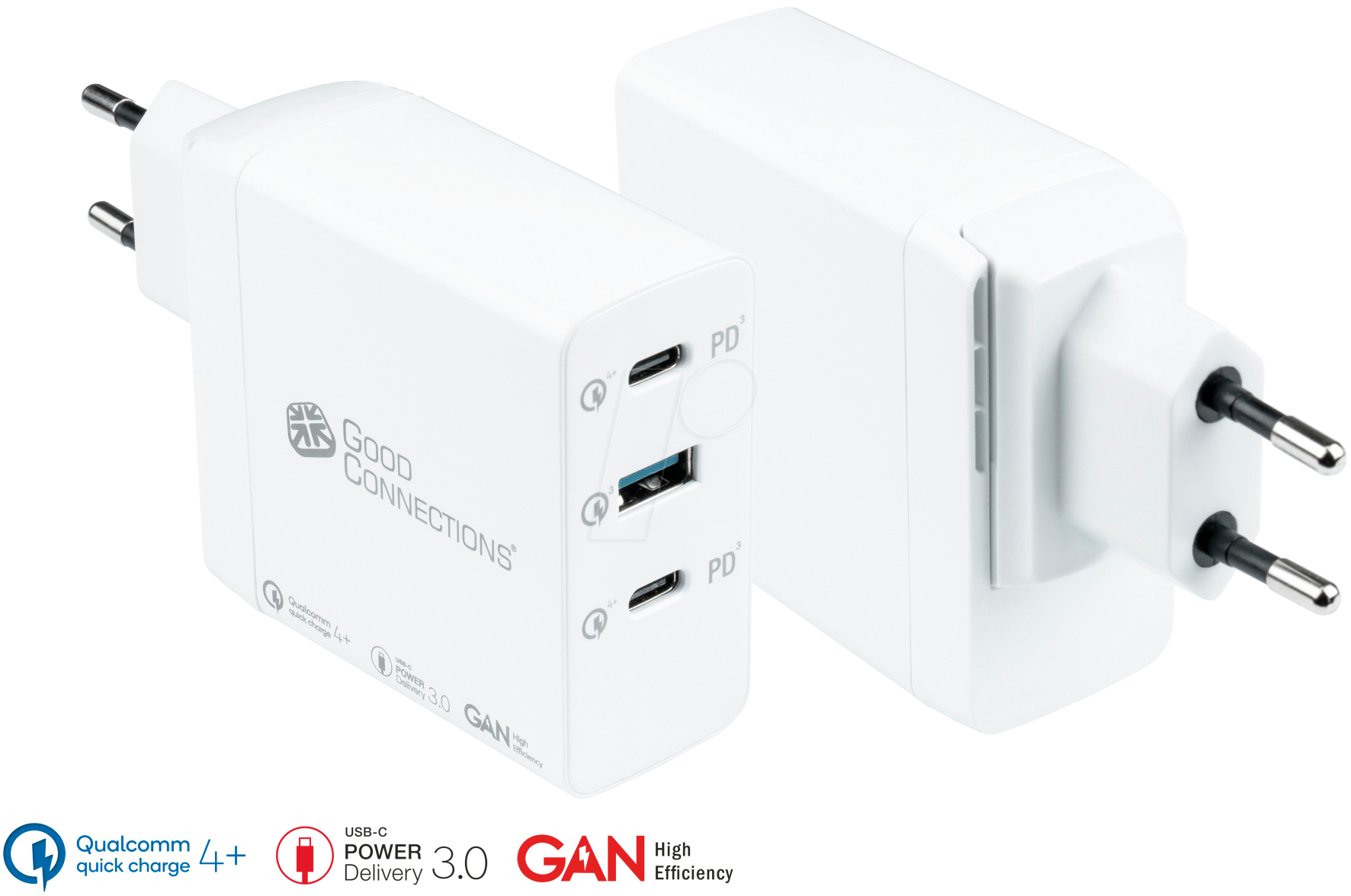 GC PCA-W001W - USB-Ladegerät, 5-20 V, 4,5 A, 90 W von GOOD CONNECTIONS