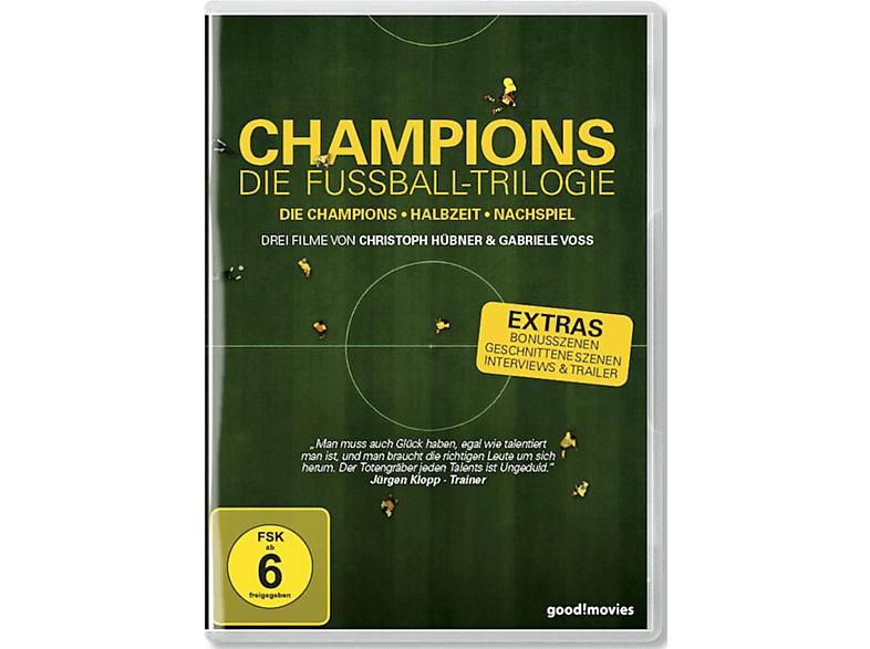 CHAMPIONS - Die Fussball Trilogie (DIE CHAMPIONS, HALBZEIT, NACHSPIEL) DVD von GOOD MOVIE