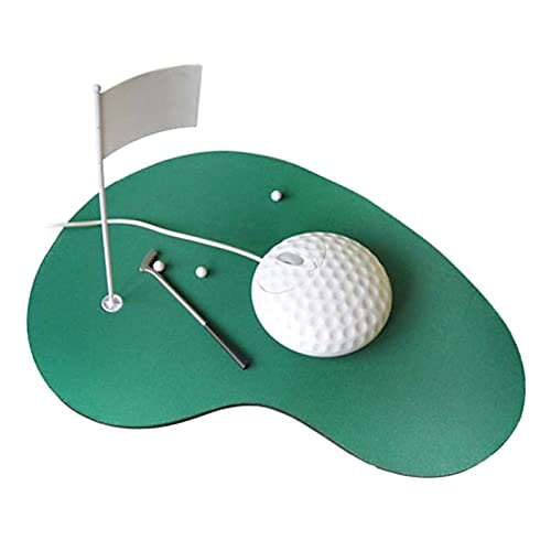 GOODS+GADGETS Computer & Laptop Maus - Miniatur 3D Golf Set Gadget von GOODS+GADGETS