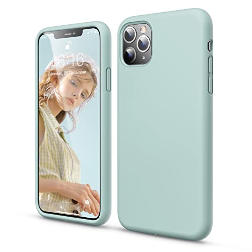 GOODVISH Hülle Kompatibel mit iPhone 11 Pro | Liquid Silicone Hülle mit Weiche Mikrofaser Lining | Kameraschutz und Bildschirmschutz | Stoßfeste Handyhülle für iPhone 11Pro -5,8 Zoll | Türkis von GOODVISH