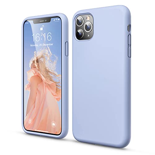 GOODVISH Hülle Kompatibel mit iPhone 11 Pro Max | Liquid Silicone Hülle mit Weiche Mikrofaser Lining | Kameraschutz und Bildschirmschutz | Stoßfeste Handyhülle für iPhone 11 Pro Max 6,5 Zoll | Lila von GOODVISH