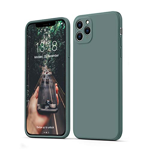 GOODVISH Hülle Kompatibel mit iPhone 11 Pro | Ultra dünn Liquid Silicone Hülle | Kameraschutz und Bildschirmschutz | 360° Voll abgedeckte stoßfeste Handyhülle für iPhone 11Pro -5,8 Zoll | Grün von GOODVISH