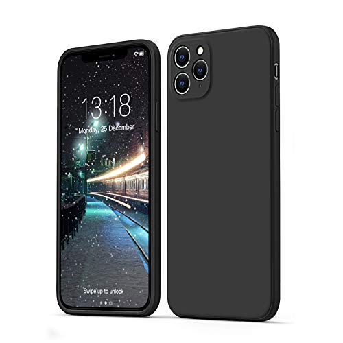 GOODVISH Hülle Kompatibel mit iPhone 11 Pro | Ultra dünn Liquid Silicone Hülle | Kameraschutz und Bildschirmschutz | 360° Voll abgedeckte stoßfeste Handyhülle für iPhone 11Pro -5,8 Zoll | Schwarz von GOODVISH