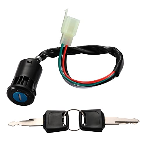 GOOFIT Zündschlüssel Schlüsselsatz Relais Schalter Drähte Start Key Lock Schalter Ersatz für Chinesisch Made 50cc 70cc 90cc 110cc 125cc Kids ATV Dirtbike Pocketbike GOOFIT Zündschlüssel Schlüsselsatz Relais Schalter Drähte Start Key Lock Schalter Ersatz für Chinesisch Made 50cc 70cc 90cc 110cc 125cc Kids ATV Dirtbike Pocketbike von GOOFIT