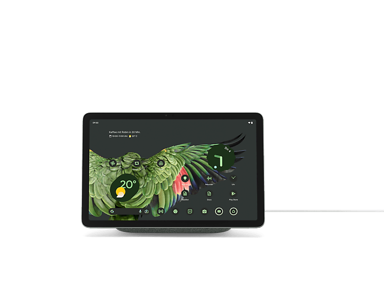 GOOGLE Pixel Tablet mit Lautsprecher-Ladedock, Tablet, 128 GB, 11 Zoll, Hazel von GOOGLE