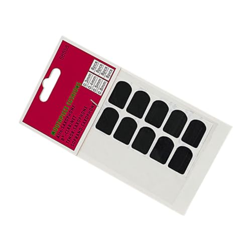 GOOHOCHY 10 Stück Saxophon-zahnpolster Pads Mundstück Alt-tenor-saxophon-pad Klarinetten-patches Sax Silikonkissen Silikonpflaster Kieselgel Black von GOOHOCHY